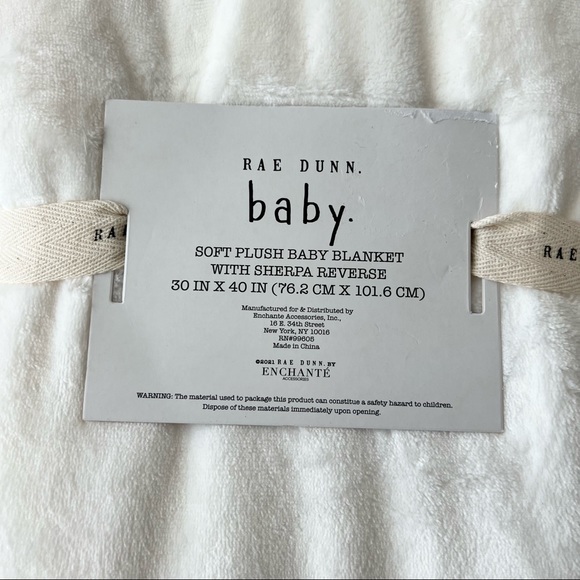Rae Dunn Bedding Rae Dunn Baby Rare Blessed Soft Plush Baby Blanket